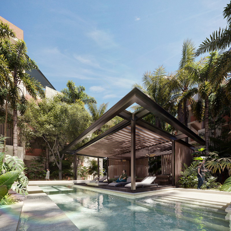 INUK's Swimming Pool and terrace. 